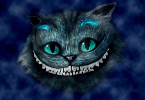 cheshire cat,синий,голова,улыбка,alice in wonderland,алиса в стране чудес,чеширский кот