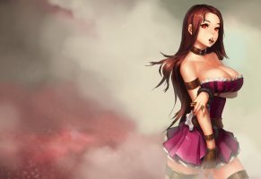 девушка,арт,league of legends,instant-ip,caitlyn