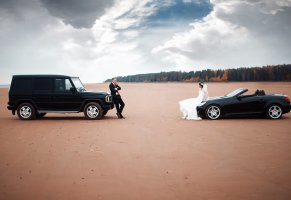 машины,свадьба,жених,невеста