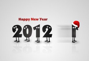 число,колпак,happy new year,новый год,праздник,рождество,merry,2012,глаза,christmas,смена 2011,цифры,год