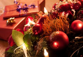 new year,candles,christmas tree,gifts,decoration,merry christmas
