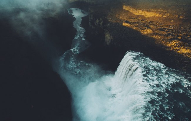 природа,красиво,скалы,водопад,исландия