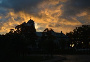 sky,church,sunrise