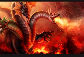 драконы,фэнтези,огонь,игры,heroes of newerth,битвы,draconic