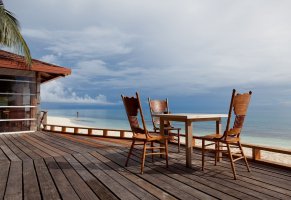 стулья,море,пляж,небо,стул,природа