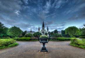 new,небо,сша,ackson square,orleans,hdr