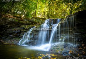 ricketts glen state park,водопад,пенсильвания,лес,pennsylvania,осень,каскад