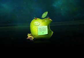 apple,лягушка,стикер,яблоко,капли