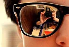 очки,фотоаппарат,отражение,объектив,фотограф