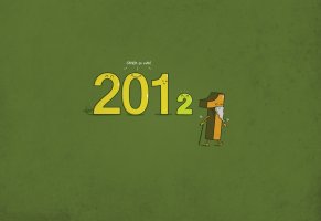 новый год,2012,цифры,минимализм