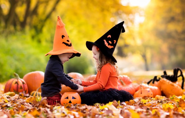 осень,фото,позитив,дети,хэллоуин