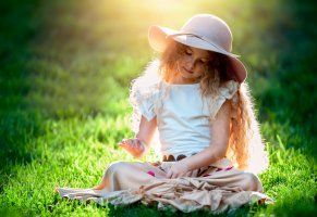 девочка,child photography,солнце,шляпка,the beauty