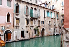 канал,дверь,венеция,дома
