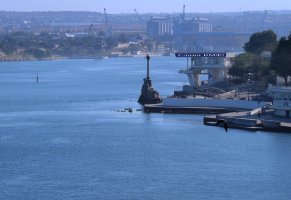 город-герой,севастополь,вид на приморский бульвар,черное море