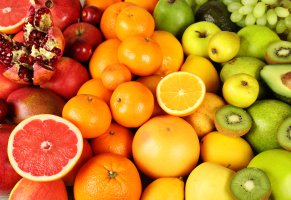 fresh,фрукты,fruits,berries,апельсины,ягоды,грейпфрут,яблоки,киви