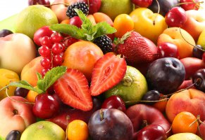 fresh,персики,черешня,ягоды,berries,фрукты,сливы,fruits,клубника