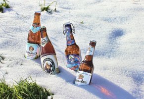 пиво,снег