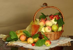 платок,яблоки,фрукты,ткань,сафетка,корзина