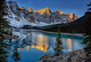 горы,канада,banff national park,озеро,canada,moraine lake,ten peaks,отражение,озеро морейн,пейзаж