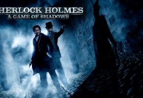 ночь,шелок холмс,sherlock holmes a game of shadows,watson мрак,пистолет,тень