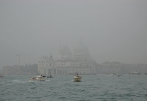 венеция,dogana,туман