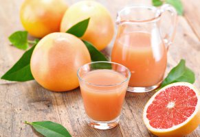 фрукты,стакан кувшин,грейпфруты,сок